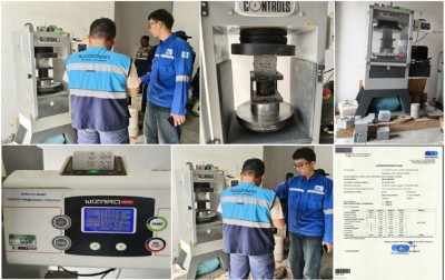 Uji Kuat Tekan Batu Andesit